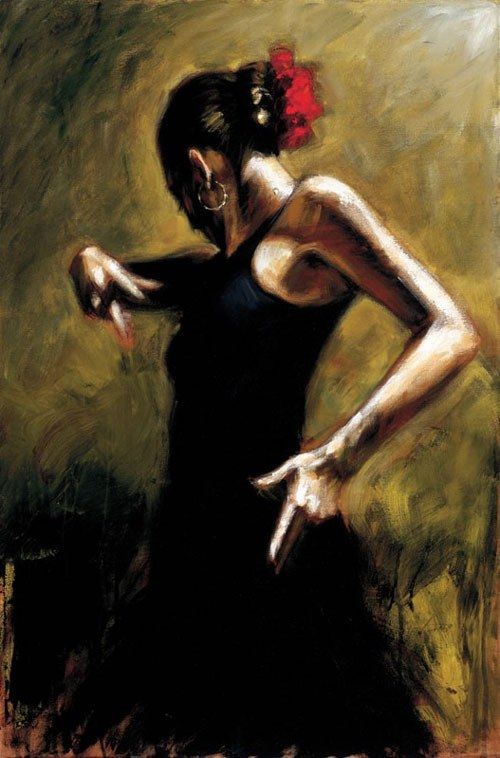 Flamenco Dancer Dancer In Black